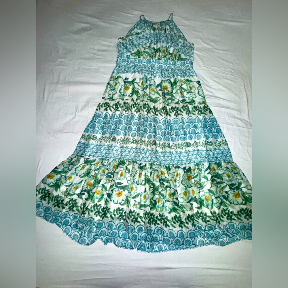 Tiered summer maxi-dress